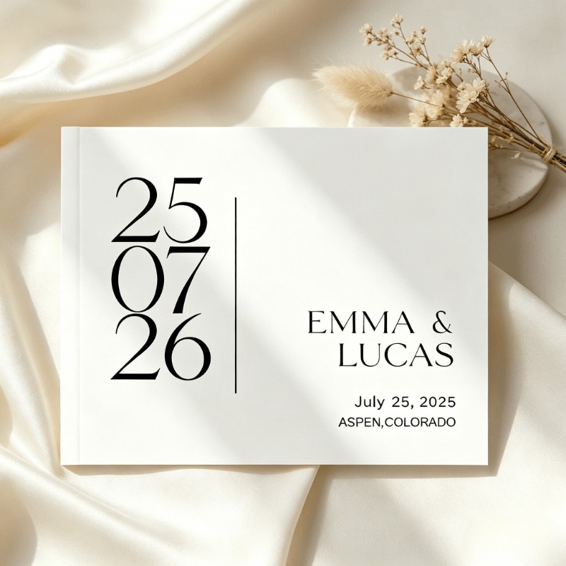 Personalized Guest Book - Buku Tamu Pernikahan Kustom, Buku Tamu