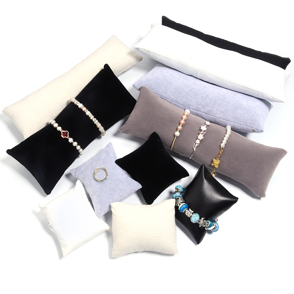 Ring Bearer Pillow - 1 buah perhiasan kulit PU beludru