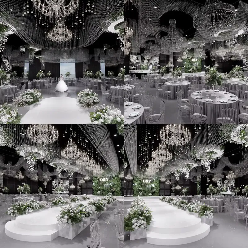 Wedding Solution - Lampu Gantung LED Mewah Ukuran Besar