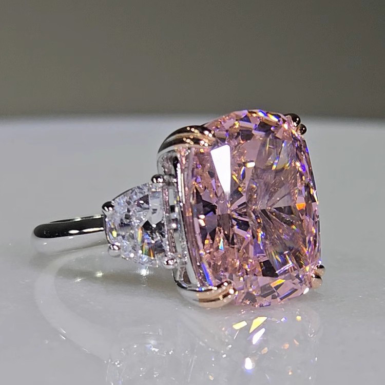 Ring Bearer Pillow - Cincin Pertunangan Mewah Ringan S925 Perak