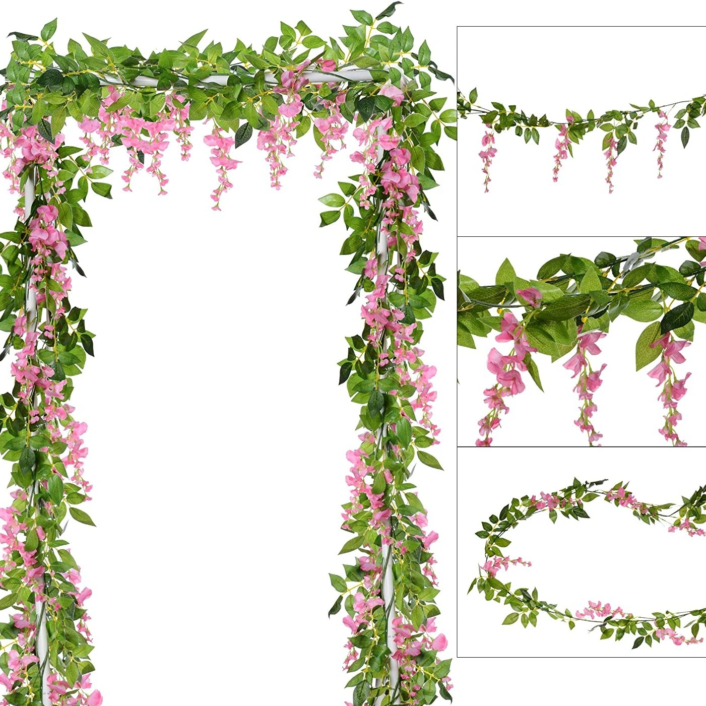 Wedding Arch Flower - Bunga Buatan 1.8M Bunga Gantung Rotan