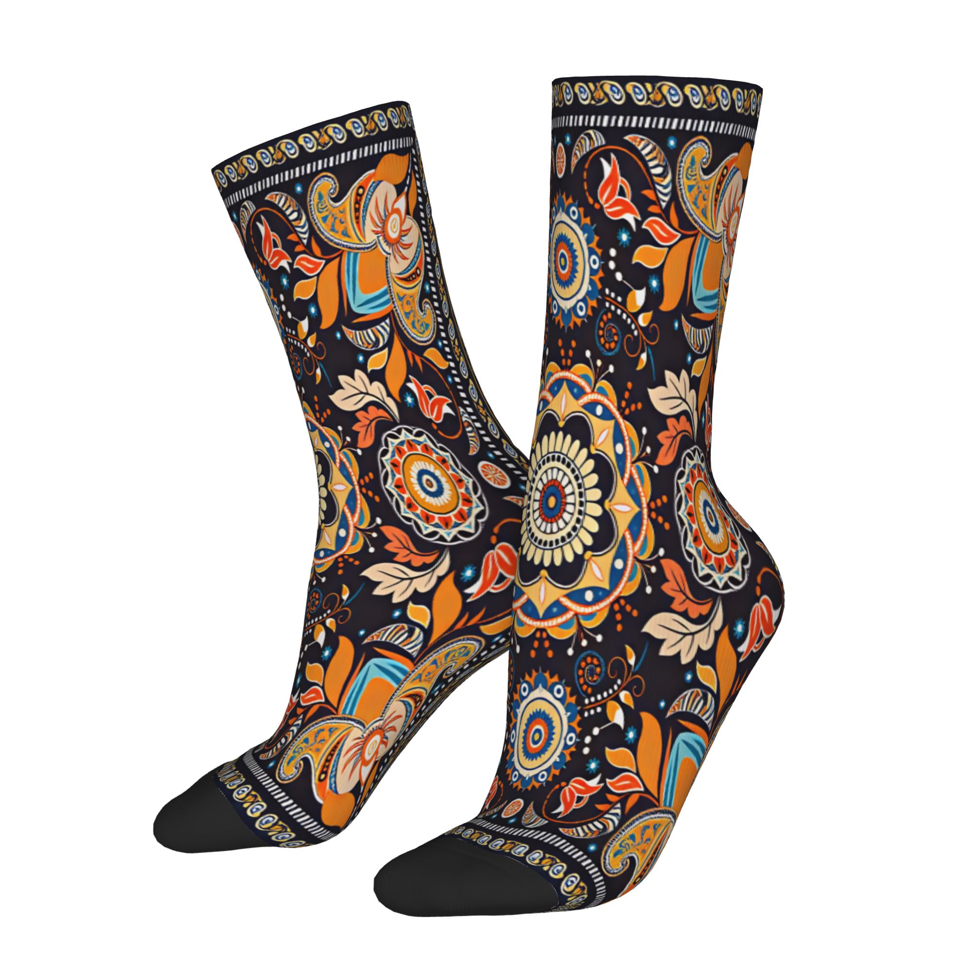 Kaus Kaki Mandala Bunga Oranye - Good Floral & Wedding Decor Supply ulasan dan harga