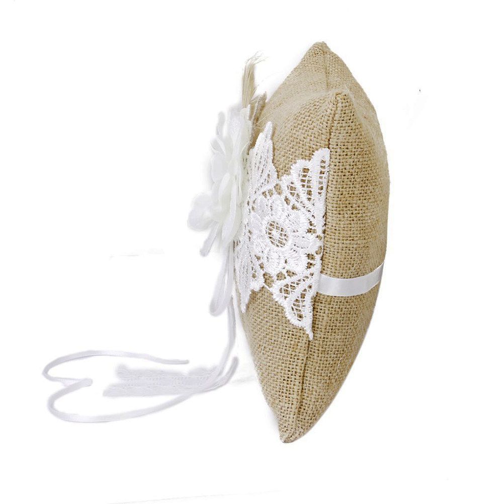 Bantal Cincin Pernikahan Jute  - Ring Bearer Pillow ulasan dan harga