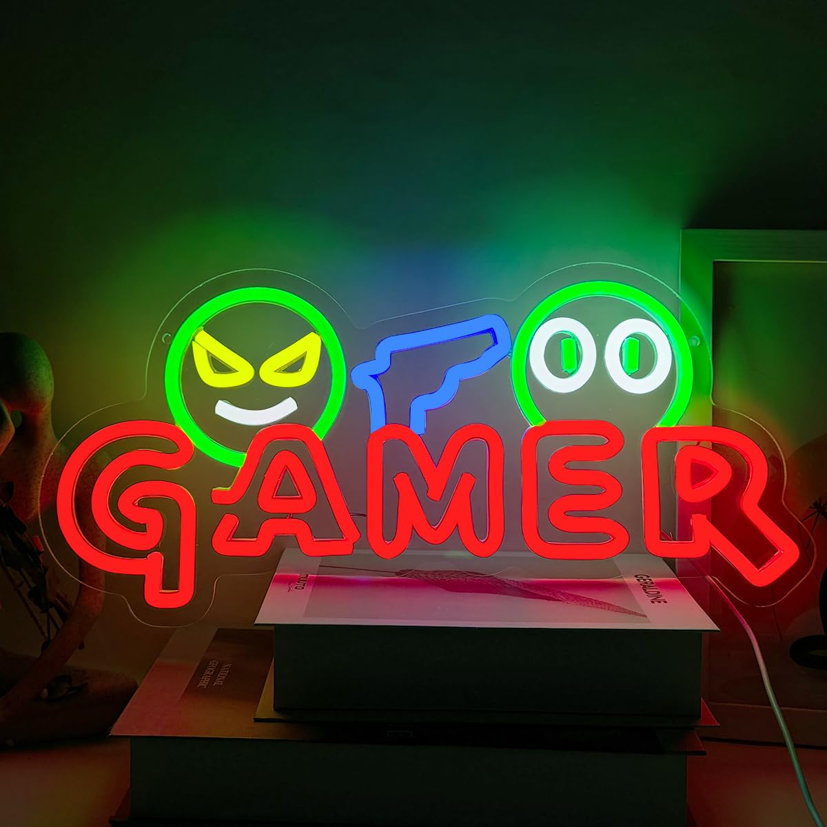 Lampu Dinding LED Neon Sign Ga - Wedding Led ulasan dan harga