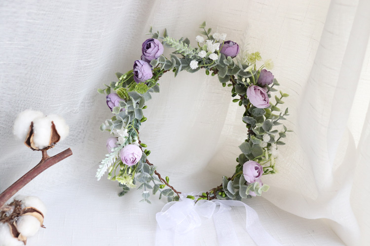 Baru Camellia Bunga Wreath Cro - Wedding Arch Flower ulasan dan harga