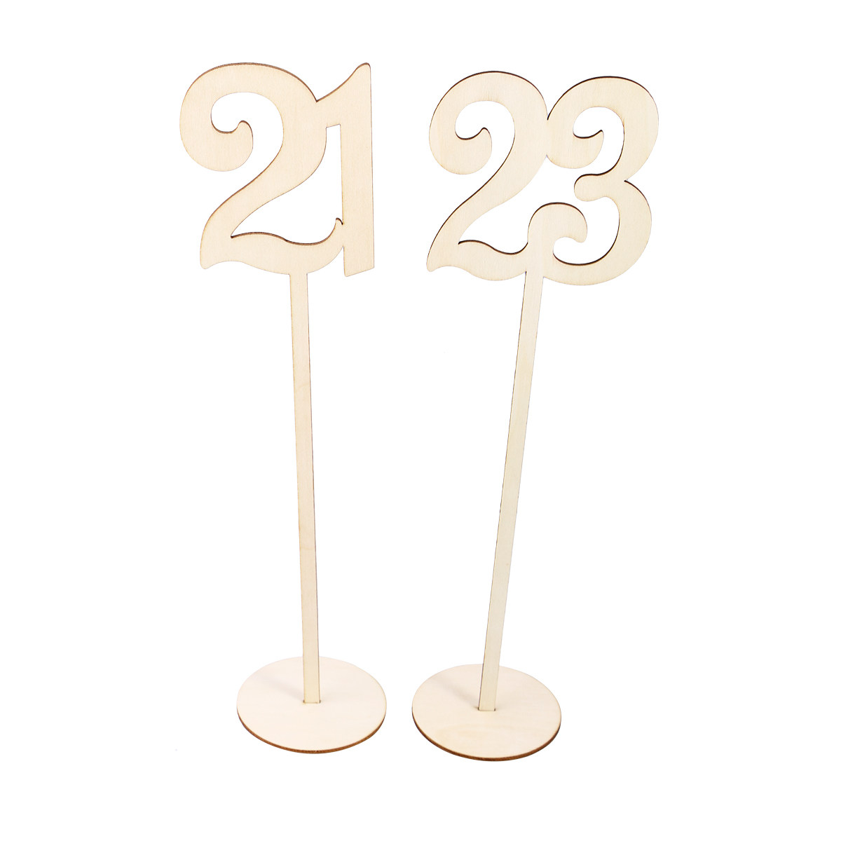 30Pcs Set Nomor Meja Kayu Prem - Wedding Solution ulasan dan harga