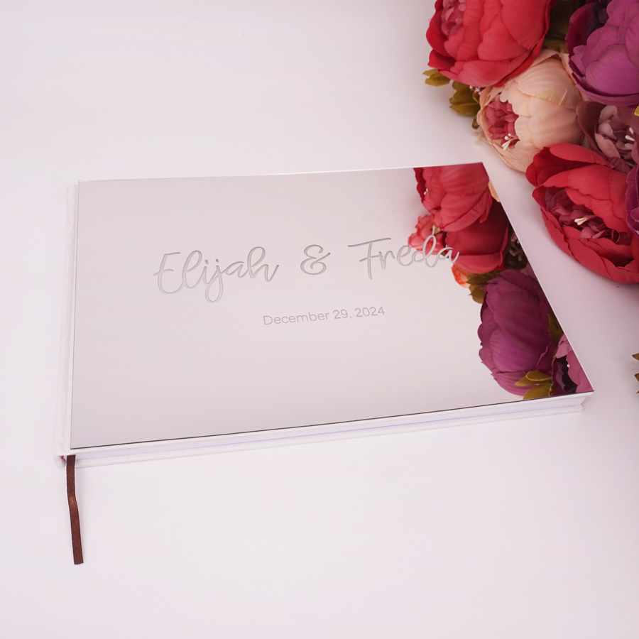 25x18 CM buku tamu unik emas p - Personalized Guest Book ulasan dan harga