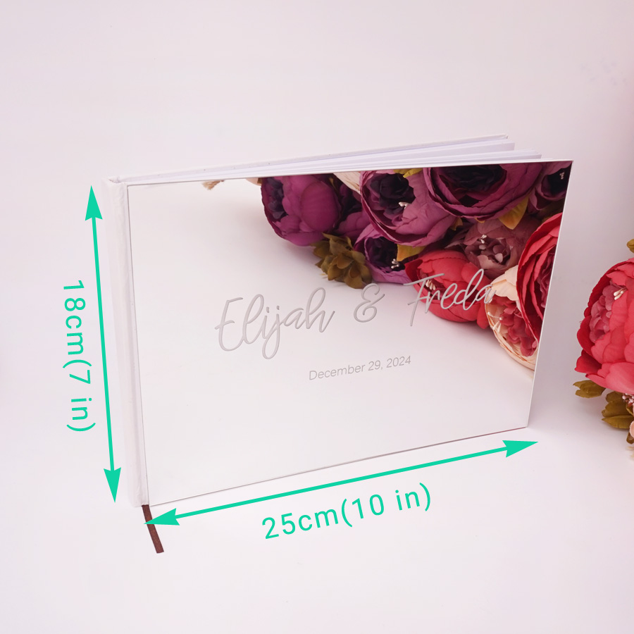 25x18 CM buku tamu unik emas p - Personalized Guest Book ulasan dan harga