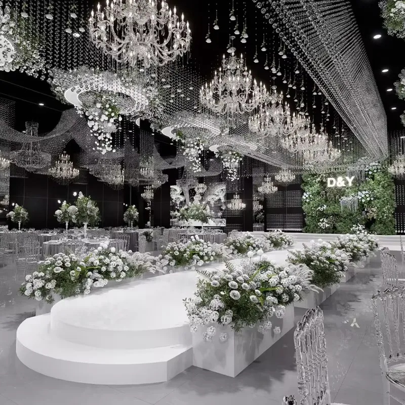 Lampu Gantung LED Mewah Ukuran - Wedding Solution ulasan dan harga