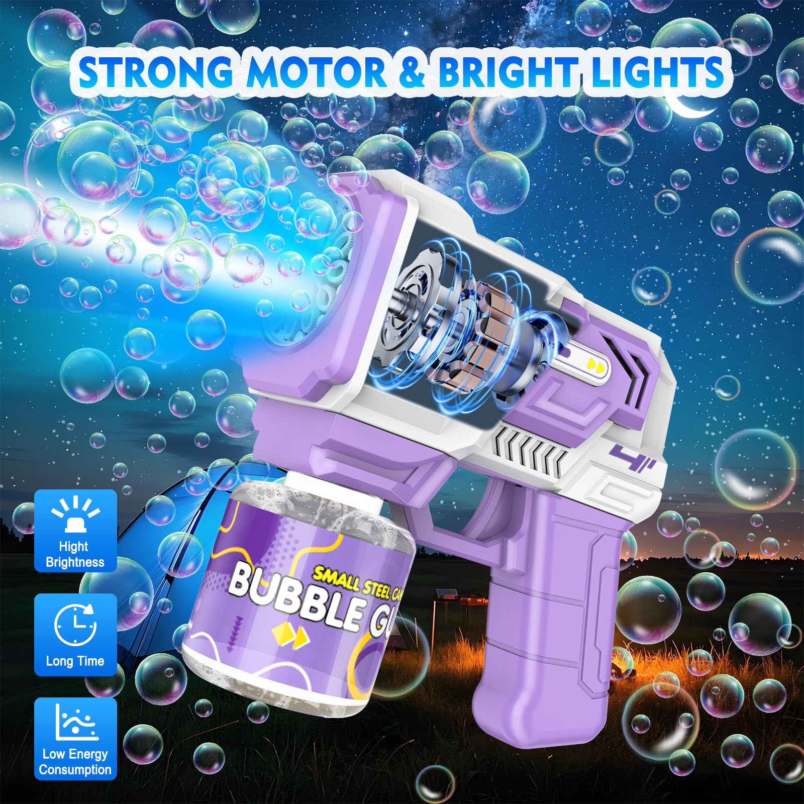 Pistol Gelembung dengan Lampu, - Wedding Solution ulasan dan harga