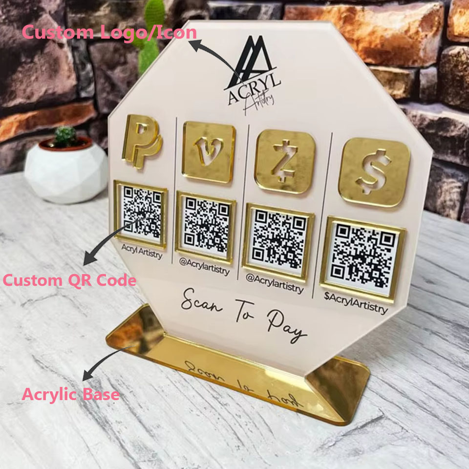 Kode QR Akrilik Personalisasi, - Wedding Solution ulasan dan harga