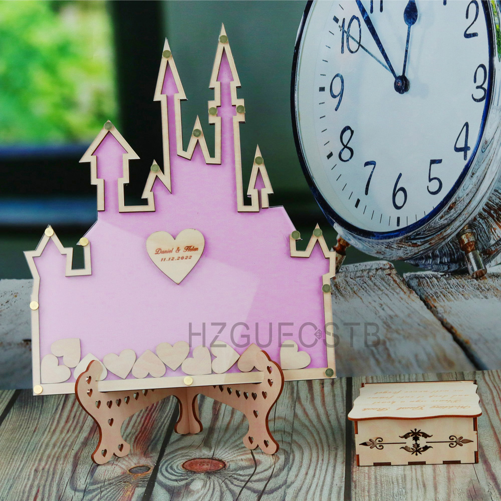 Unik Kastil Buku Tamu Pernikah - Personalized Guest Book ulasan dan harga